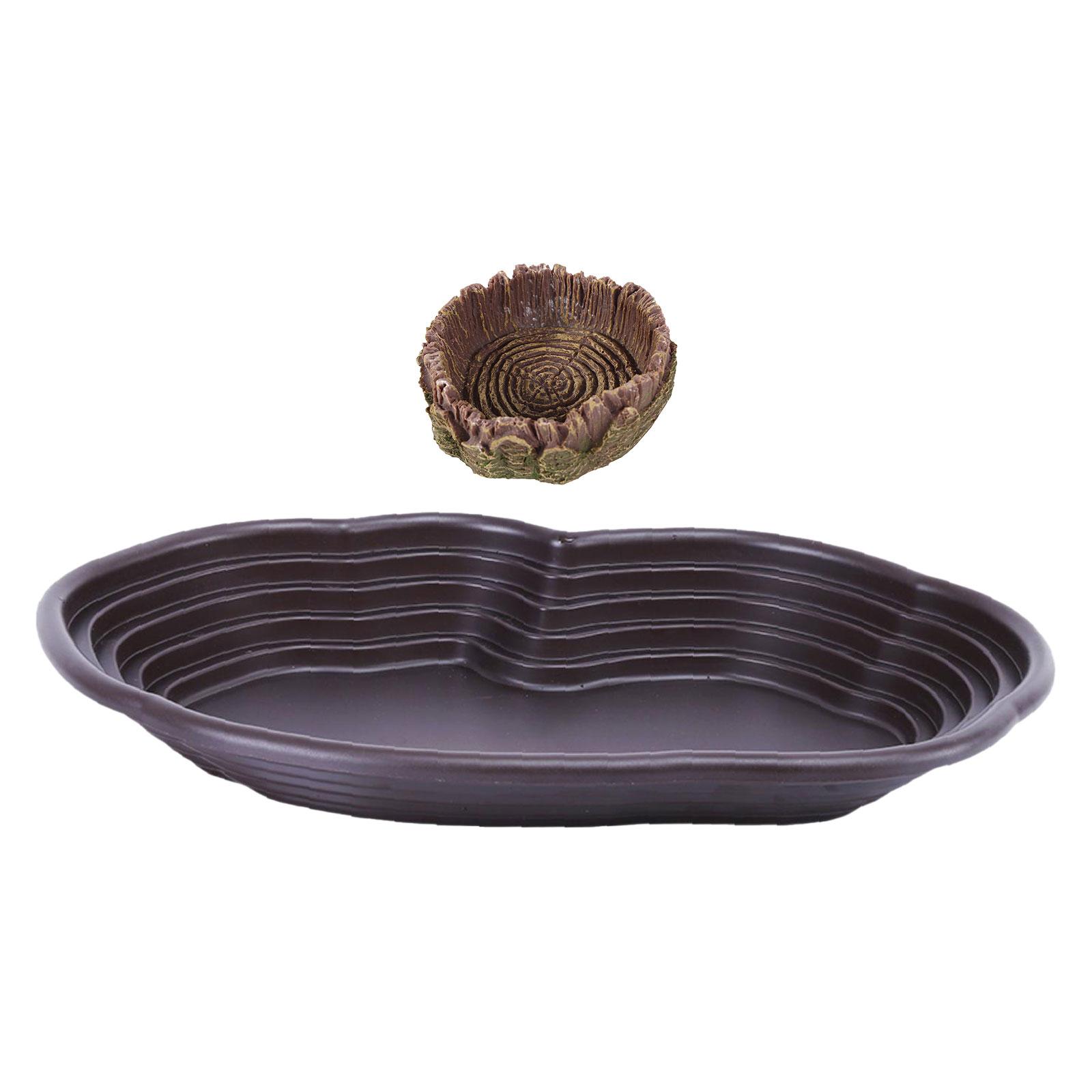 Water Dish Reptile - Piatto da bagno per rettili Mangiatoia