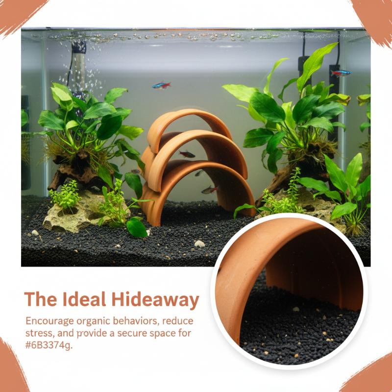Hide Cave Ceramic - Casetta Decorativa in Ceramica Rossa Traspirante